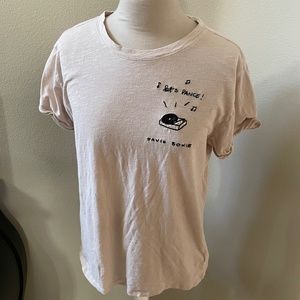 David Bowie Embroidered Let’s Dance T-Shirt Medium